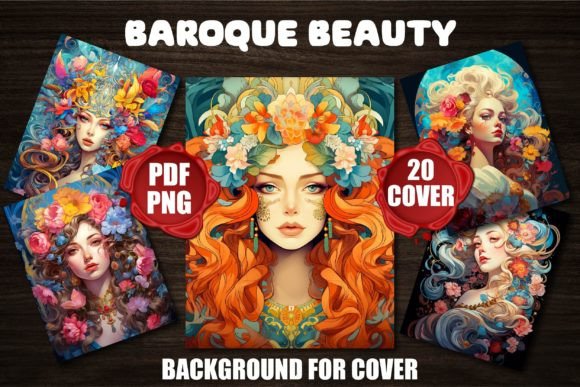 Baroque Beauty Backgrounds for Covers: Elegance Redefined