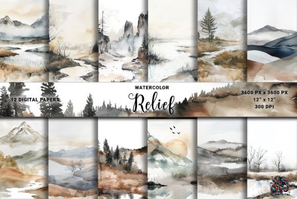 Bring Nature Indoors with Watercolor Soft Nature Backgrounds
