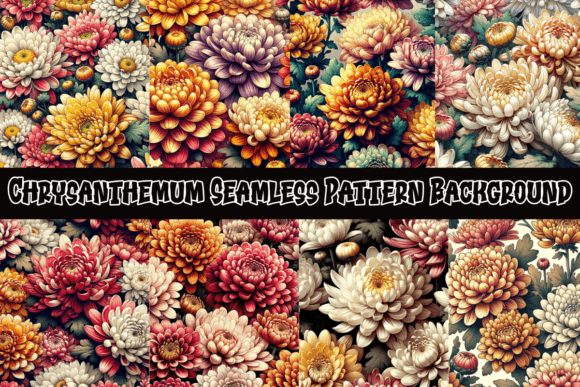 Chrysanthemum Pattern Backgrounds: Elegance in Design