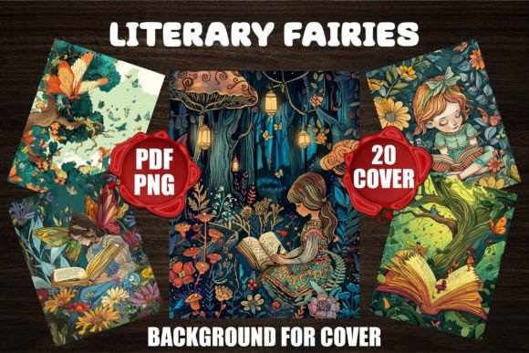Enchant Your Book Covers with Literary Fairies Backgrounds