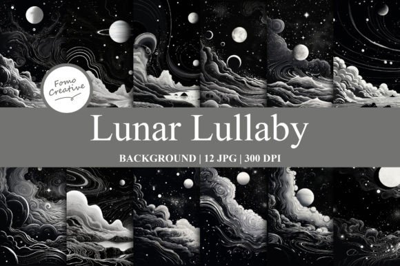 Enchant Your Digital Projects with Lunar Lullaby Backgrounds