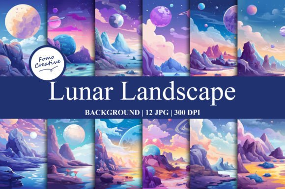 Lunar Landscape Backgrounds: A Designer's Guide to Cosmic Creativity
