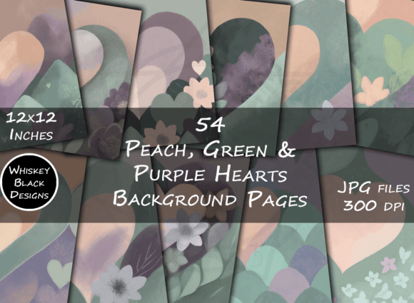 Pastel Peach Heart & Flowers Backgrounds: A Designer's Guide