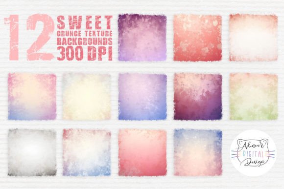 Sweet Grunge Texture Backgrounds for Authentic Design