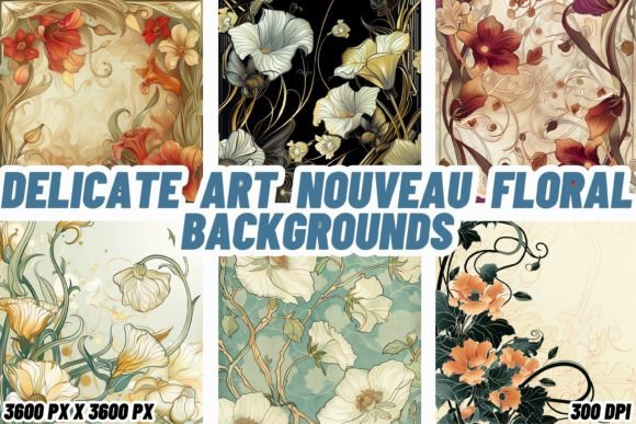 The Enduring Charm of Art Nouveau Floral Backgrounds
