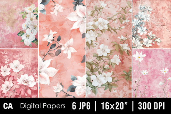 Timeless Charm: Using Vintage Pink Floral Backgrounds in Design