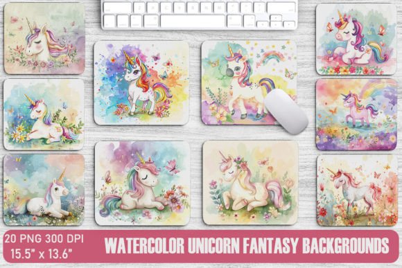 Unleashing Whimsy: The Allure of Watercolor Unicorn Fantasy Backgrounds
